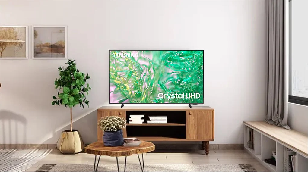 Smart TV Samsung em uma sala de estar